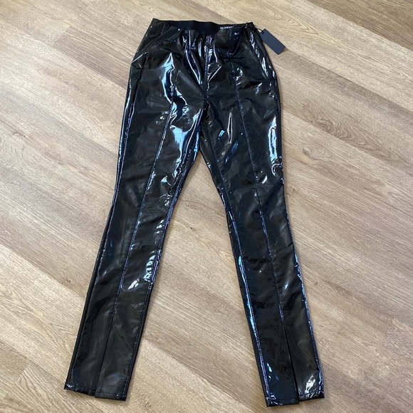 NWT Blank NYC black split leg patent legging size 26 - Picture 5 of 8